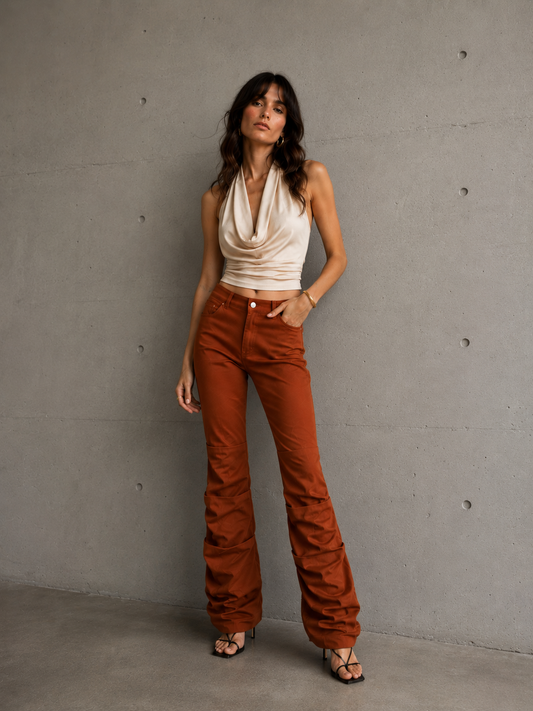 Pantalone Flare Strutturato
